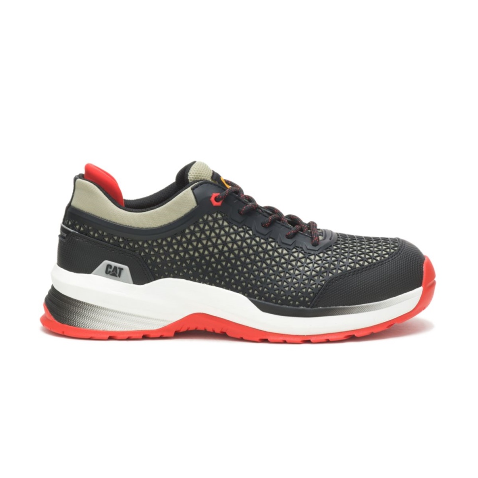 Cat Shoes Mousse Gris-noir Hommes Rational 20 Chaussure De Travail à Embout Composite