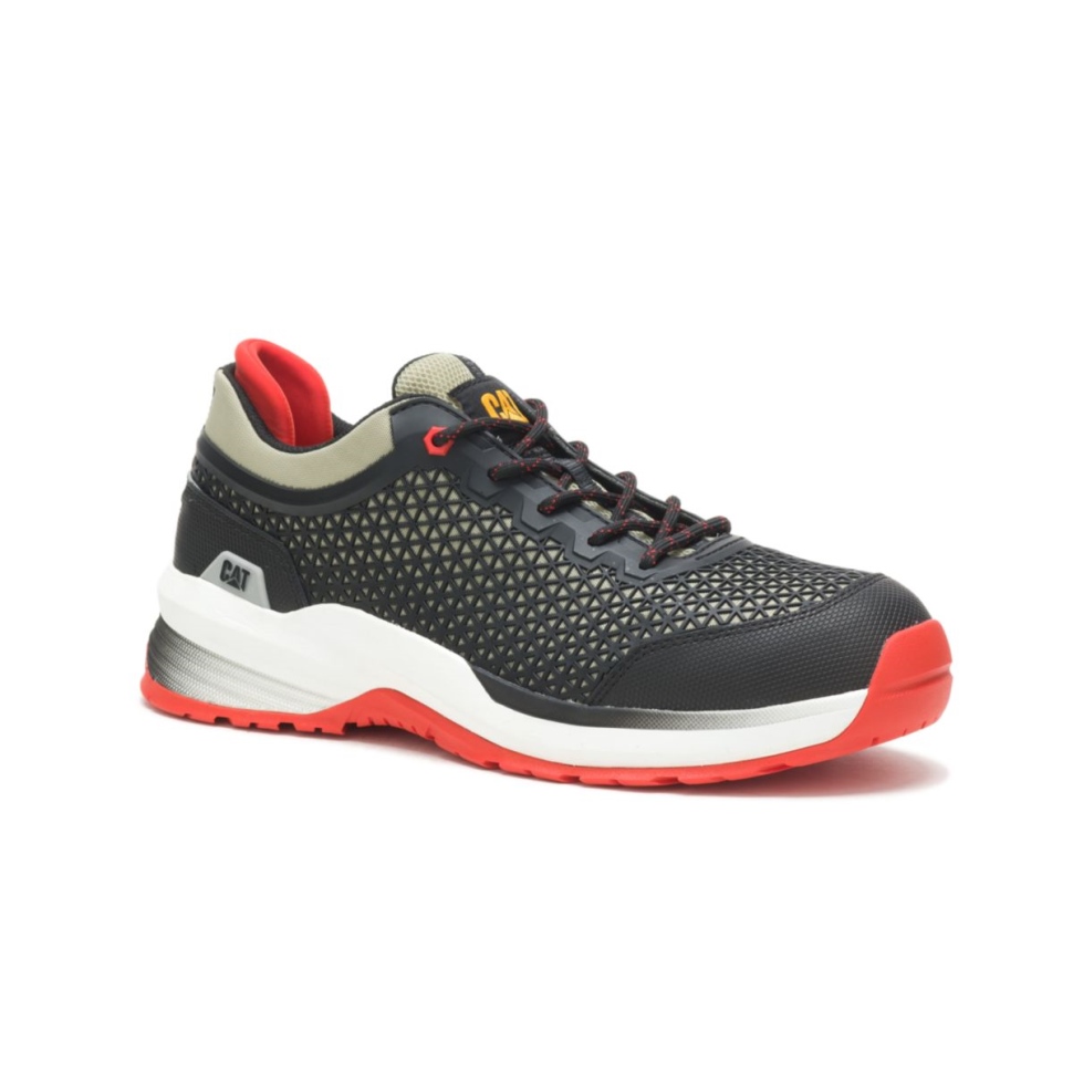 Cat Shoes Mousse Gris-noir Hommes Rational 20 Chaussure De Travail à Embout Composite
