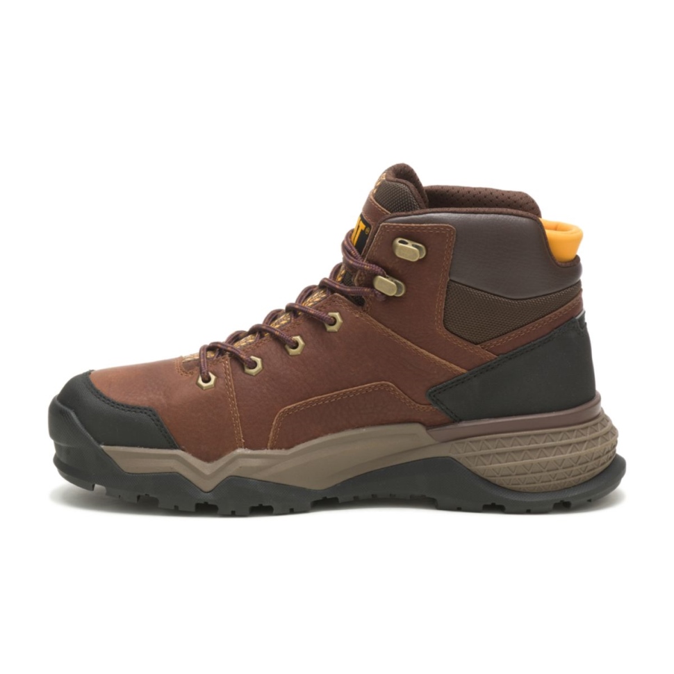 Cat Shoes Oak Botte De Travail Mi-haute Imperméable Pour Hommes