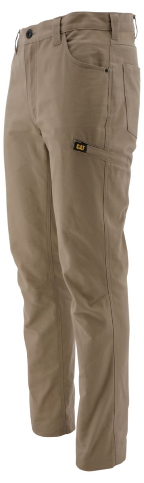Cat Shoes Pantalon Utilitaire En Toile Stretch Pour Hommes Kaki