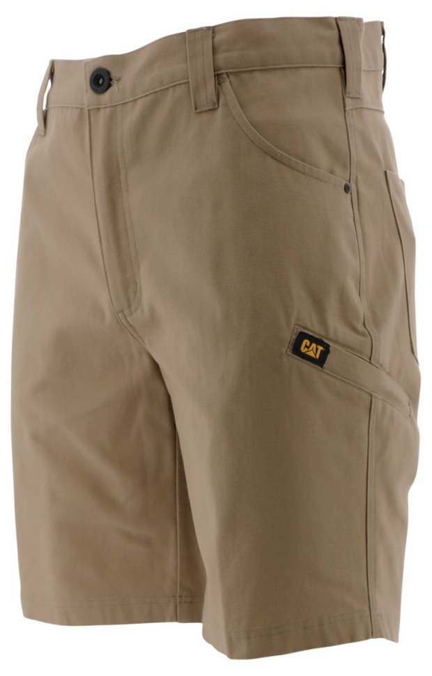 Cat Shoes Short Utilitaire En Toile Stretch Kaki Pour Homme