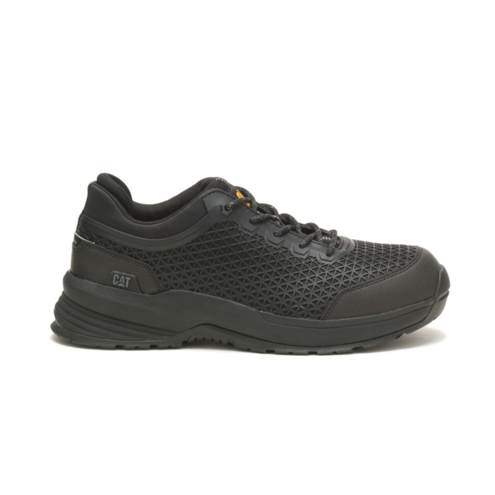 Cat Shoes Streamline 20 Chaussure De Travail à Embout Composite Pour Hommes Noir-noir
