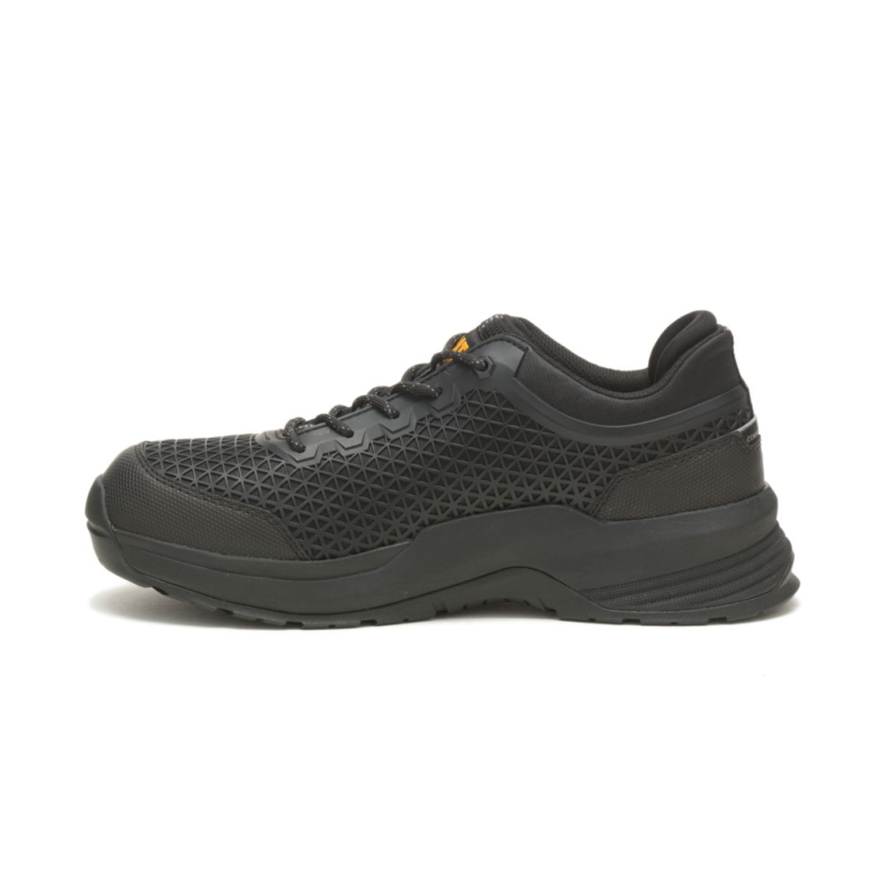 Cat Shoes Streamline 20 Chaussure De Travail à Embout Composite Pour Hommes Noir-noir