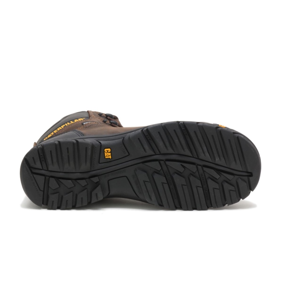 Chat Chaussures Hommes Résorption étanche Composite Orteil Botte De Travail Joint Marron