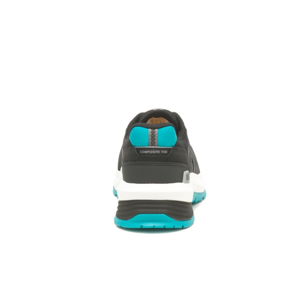Chaussure De Travail Streamline 20 à Embout Composite Pour Femme Noir-bleu Sarcelle Cat Shoes