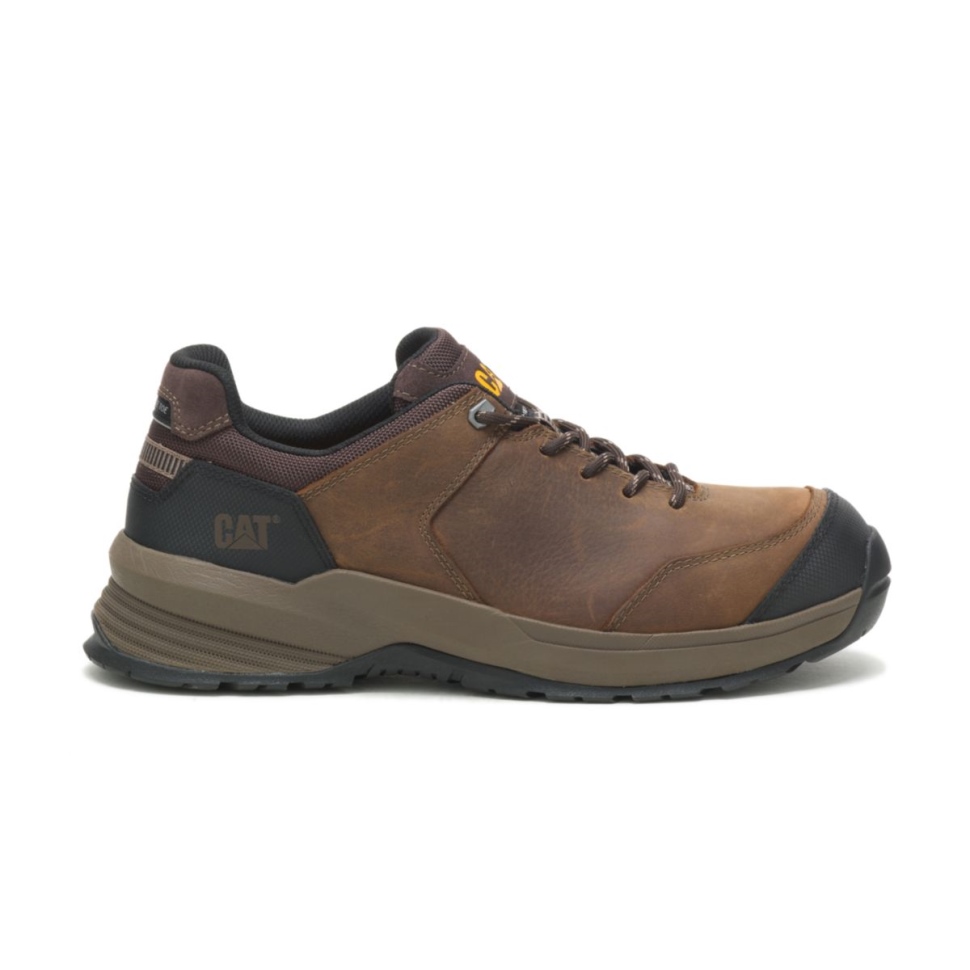 Chaussures Cat Pour Hommes Streamline 20 En Cuir à Bout Composite