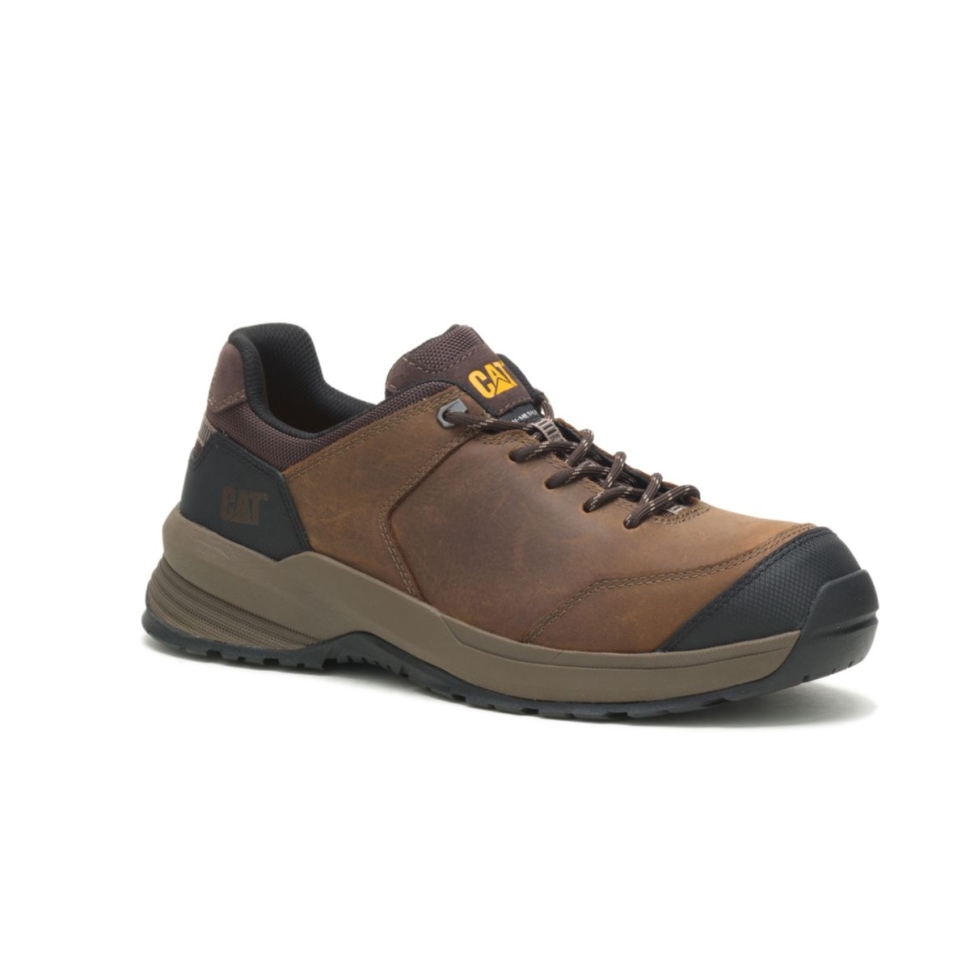 Chaussures Cat Pour Hommes Streamline 20 En Cuir à Bout Composite