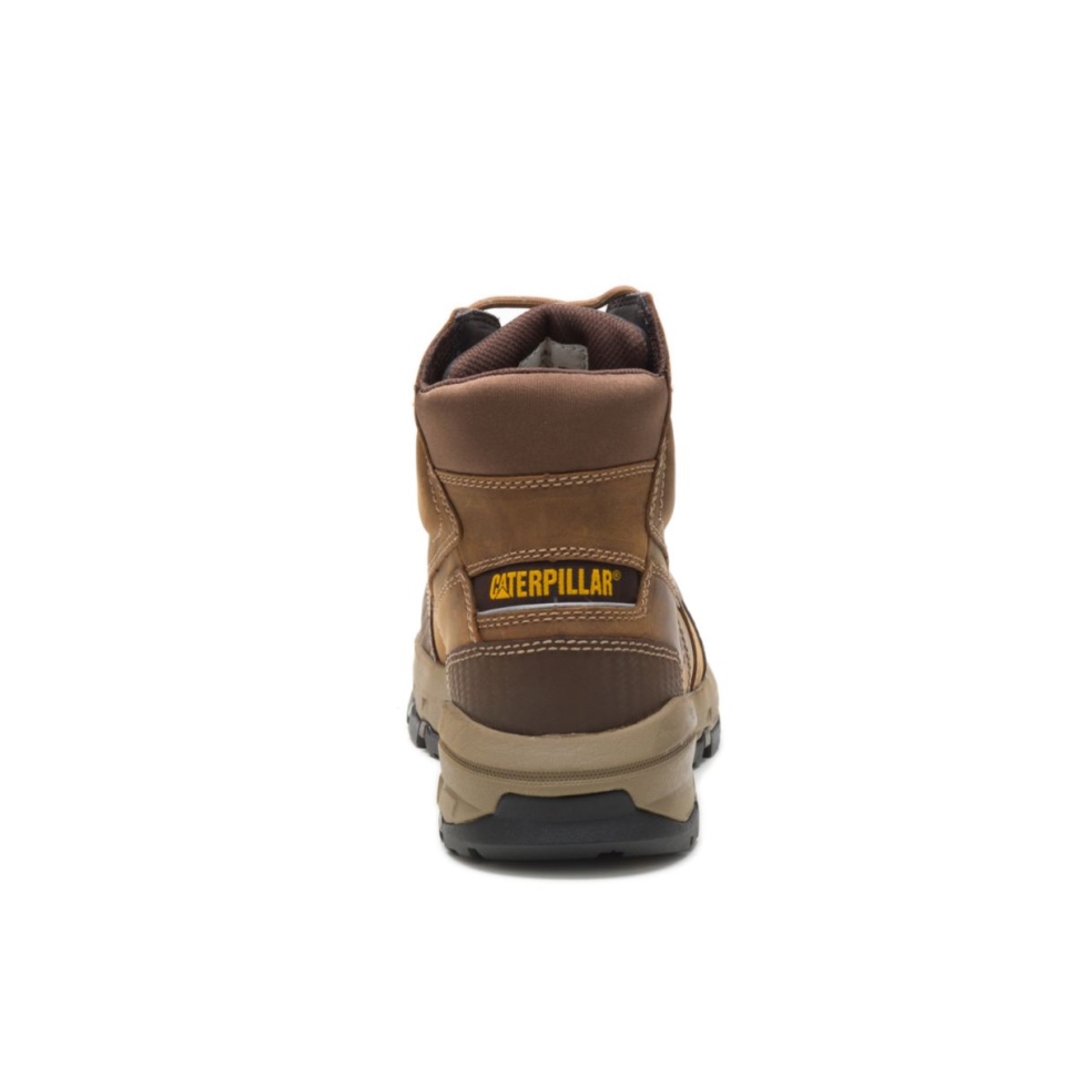 Chaussures De Chat Beige Foncé Dispositif Pour Hommes Imperméable à L\eau à Bout Composite Botte De Travail