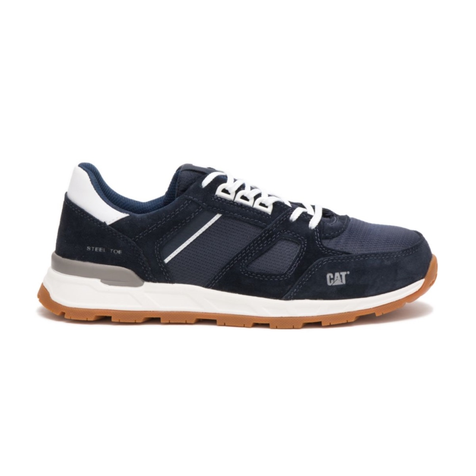 Chaussures De Chat Blue Nights Chaussures De Travail Woodward à Bout En Acier Pour Hommes