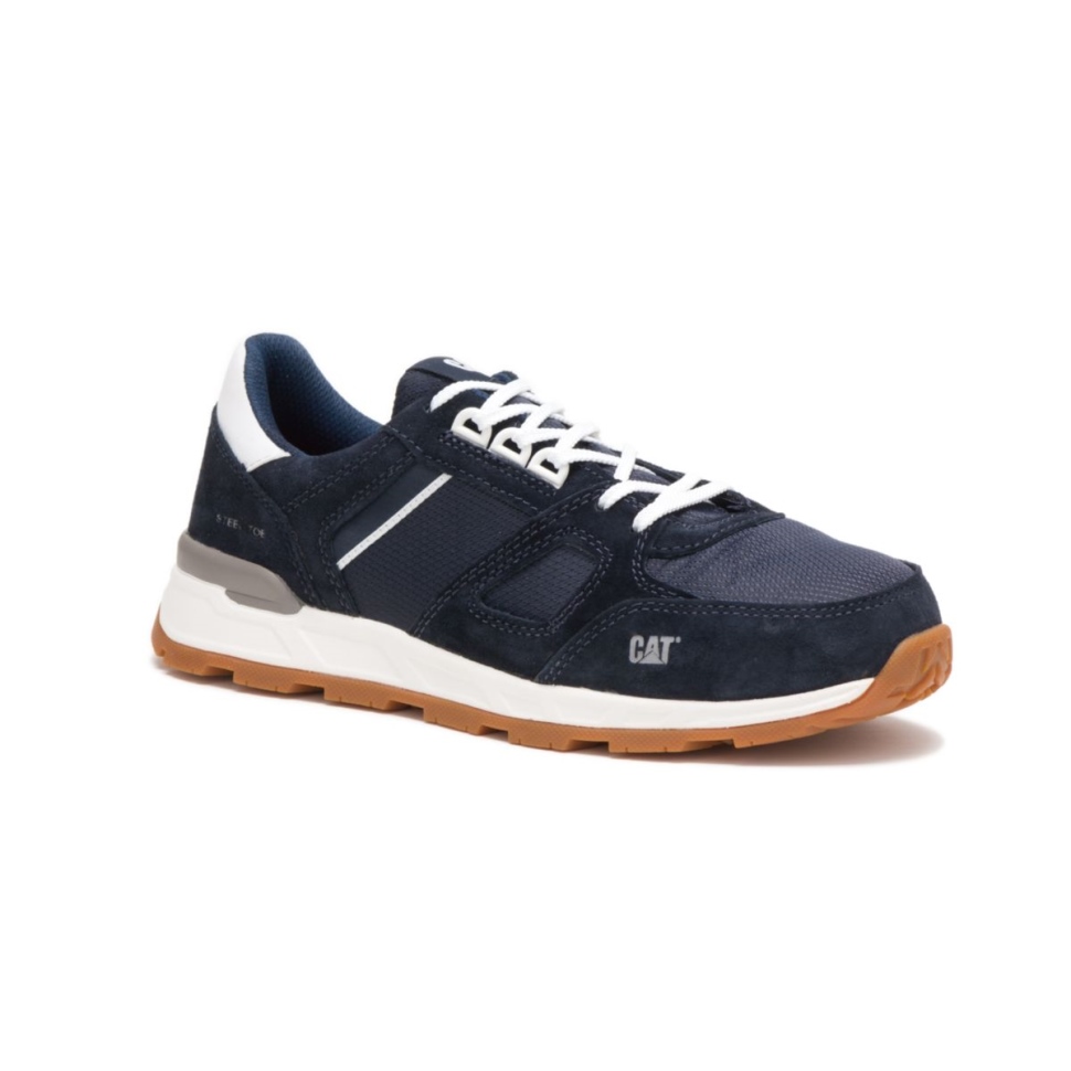 Chaussures De Chat Blue Nights Chaussures De Travail Woodward à Bout En Acier Pour Hommes