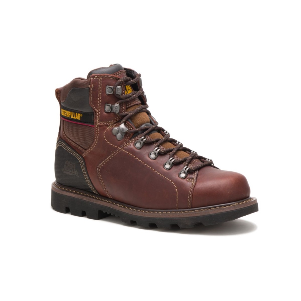 Chaussures De Chat Bottes De Travail Alaska 20 Marron Pour Hommes