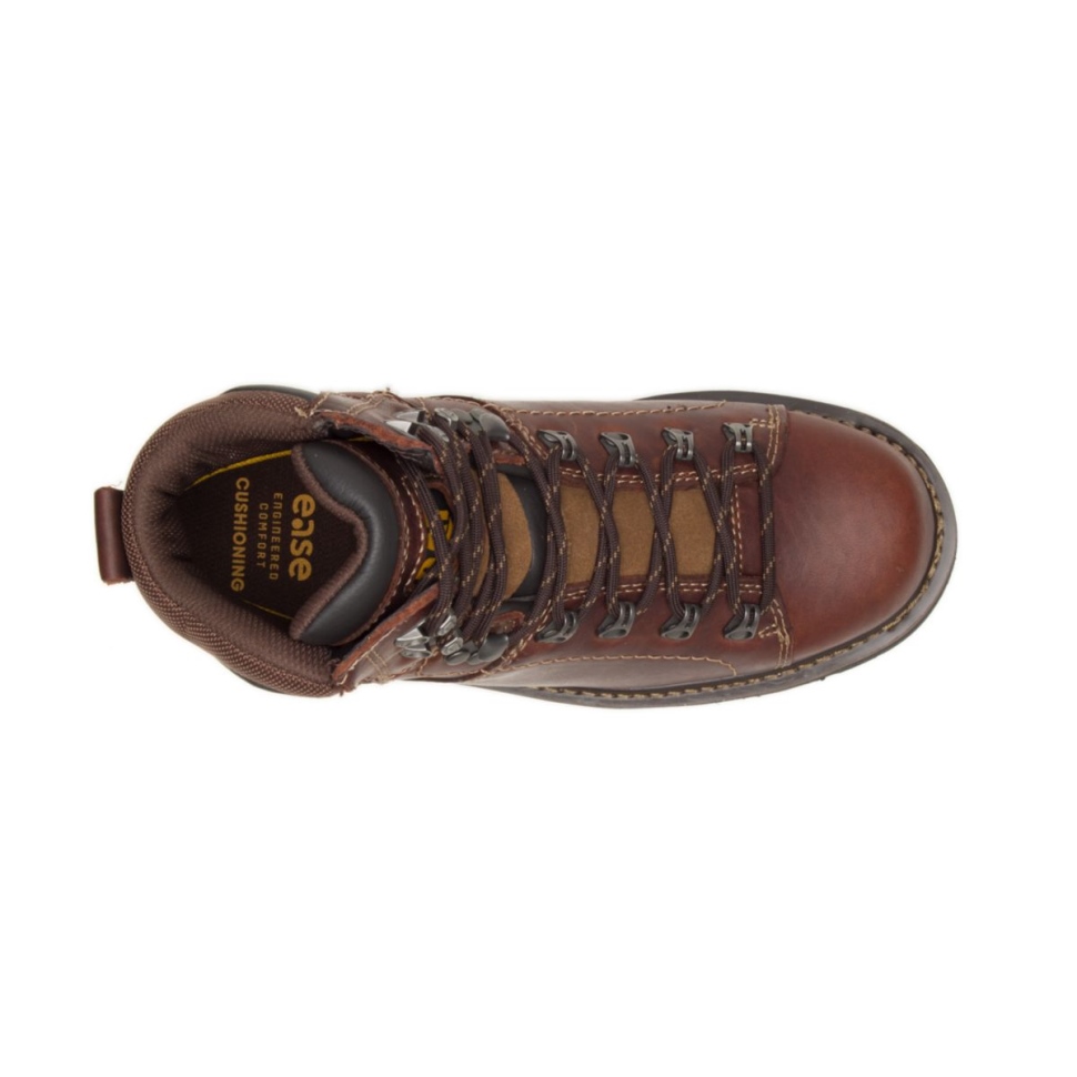 Chaussures De Chat Bottes De Travail Alaska 20 Marron Pour Hommes