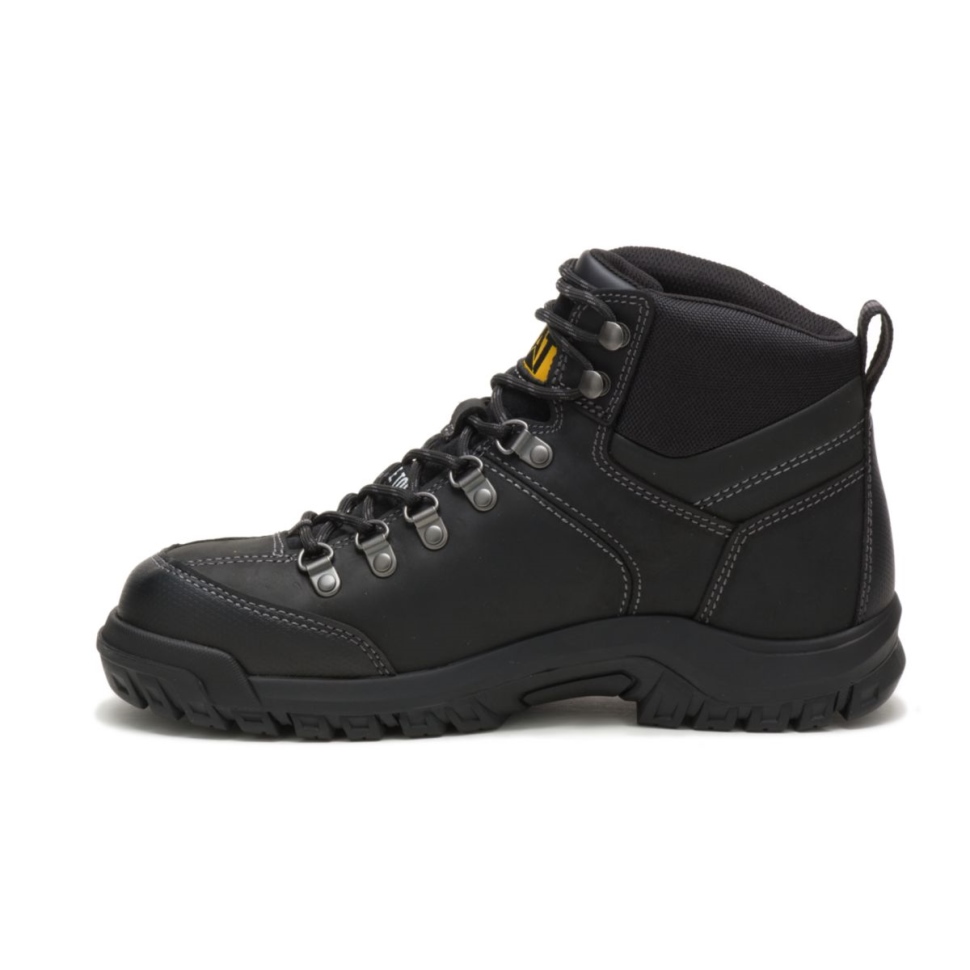 Chaussures De Chat Bottes De Travail Imperméables à Embout D\acier Pour Hommes Noir