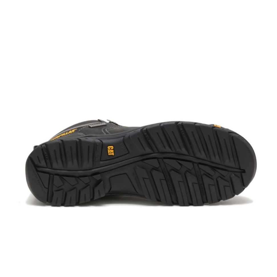Chaussures De Chat Bottes De Travail Imperméables à Embout D\acier Pour Hommes Noir