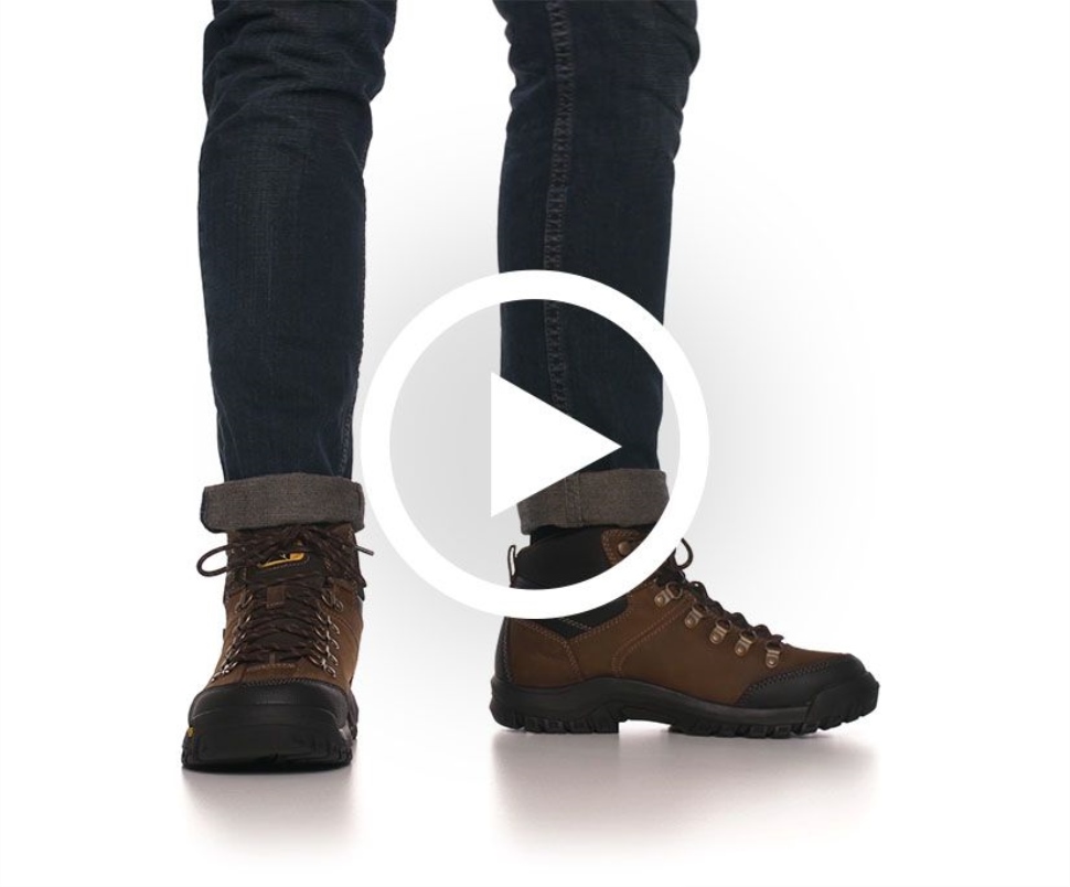 Chaussures De Chat Bottes De Travail Imperméables à Embout D\acier Pour Hommes Noir