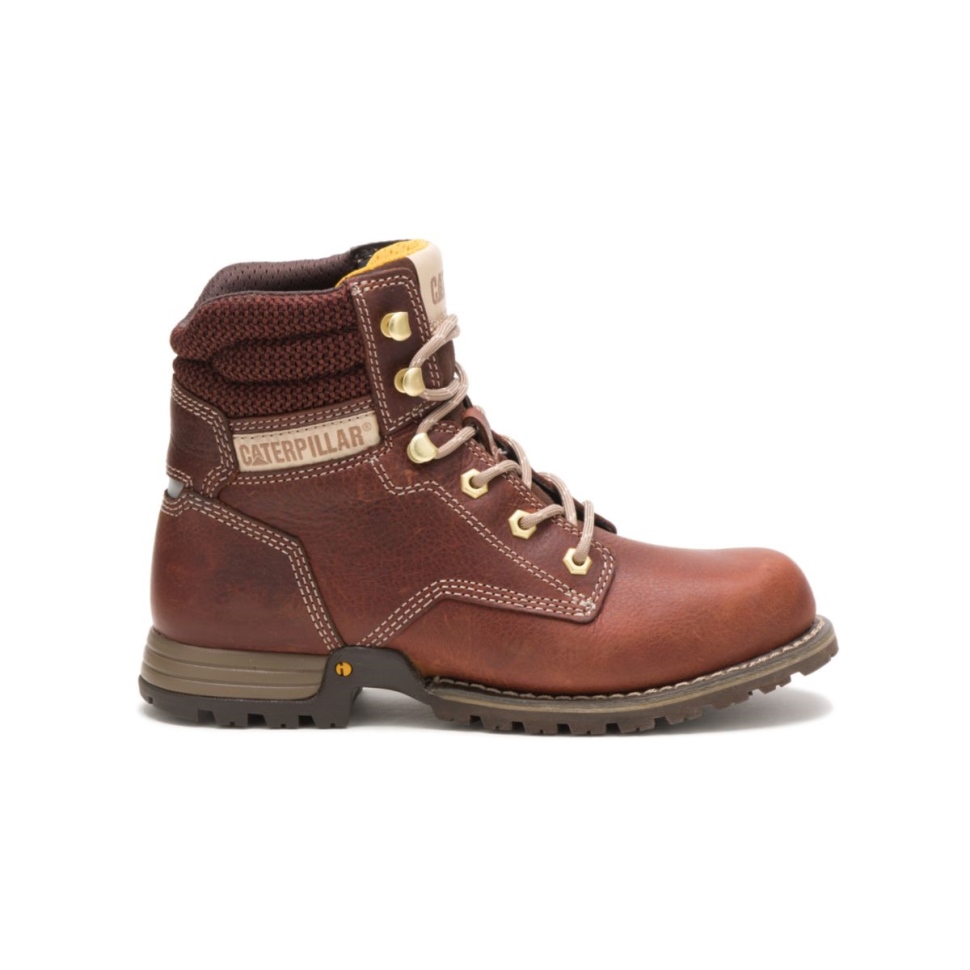 Chaussures De Chat Bottes De Travail Paisley 6 pour Femmes Fauve