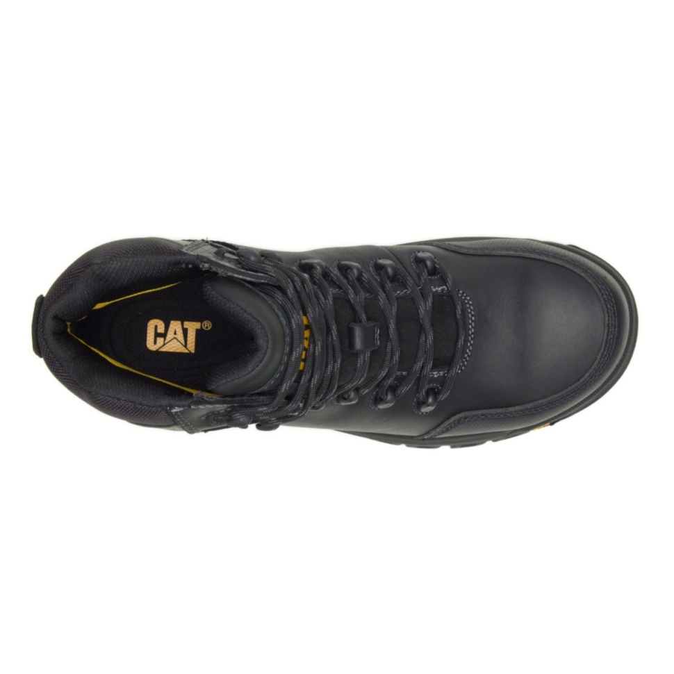 Chaussures De Chat Bottes De Travail à Bout Composite Imperméables à Résorption Pour Hommes Noires