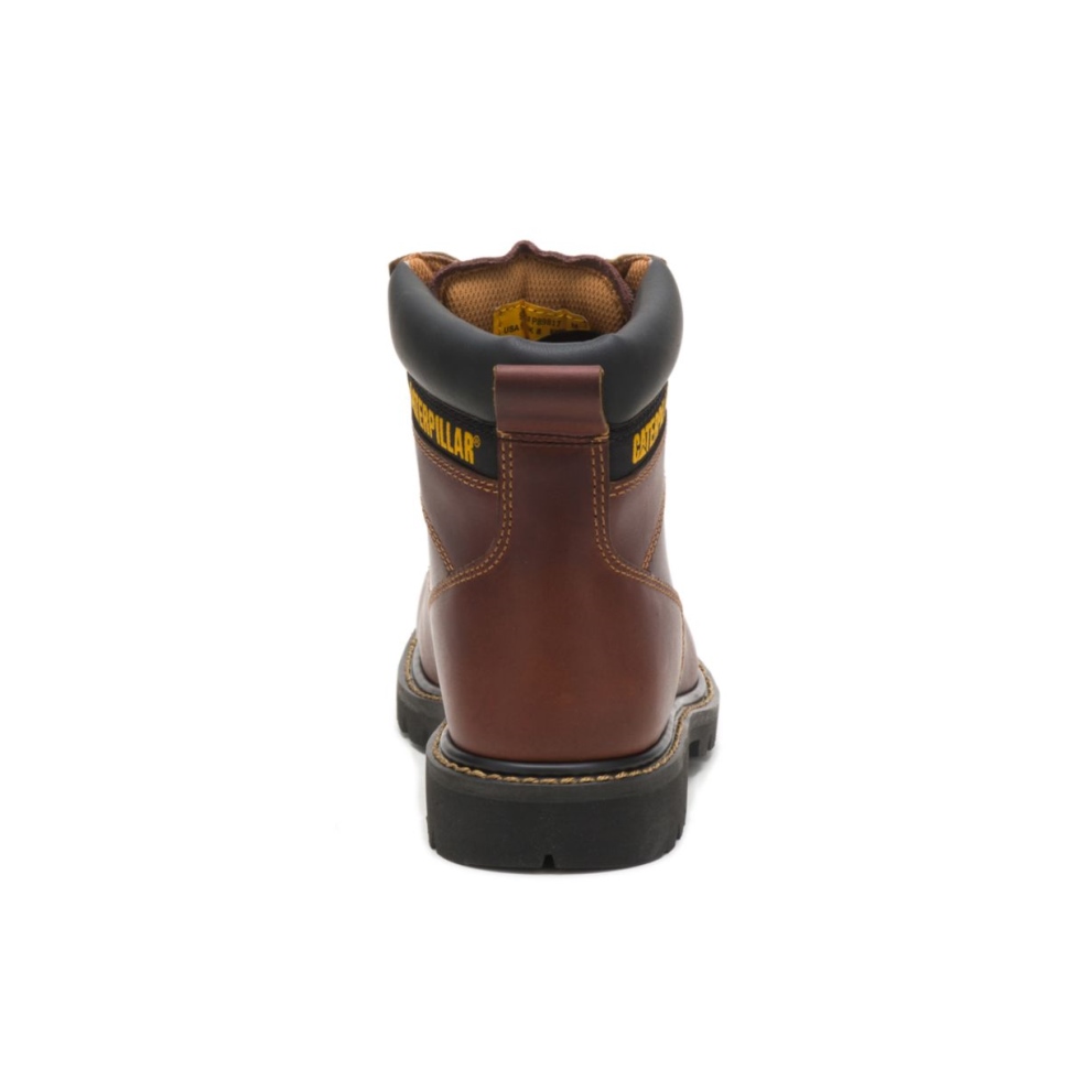Chaussures De Chat Bottes De Travail à Bout En Acier Pour Hommes Deuxième Quart De Travail Bronzage
