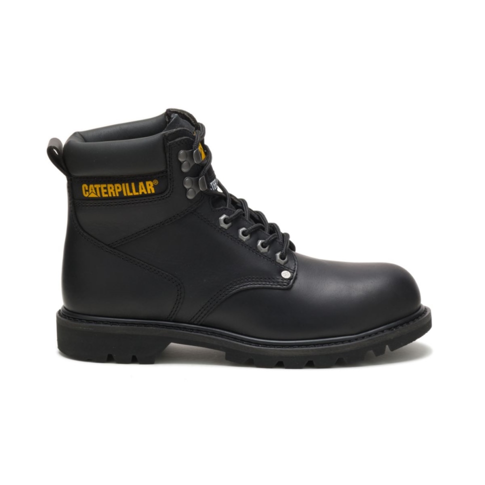 Chaussures De Chat Bottes De Travail à Bout En Acier Pour Hommes Deuxième Quart De Travail Noir