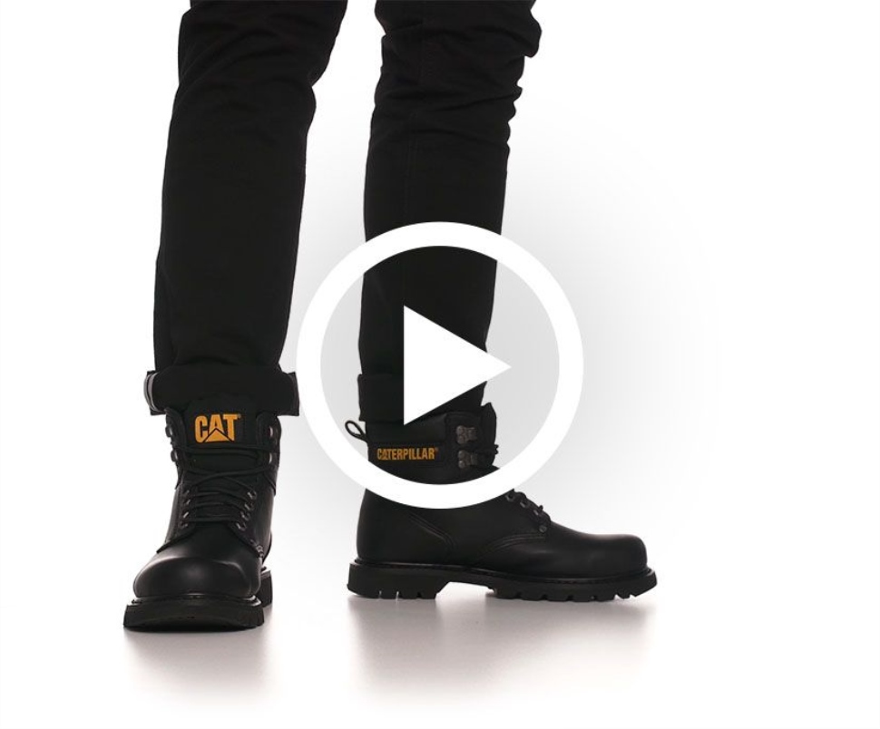 Chaussures De Chat Bottes De Travail à Bout En Acier Pour Hommes Deuxième Quart De Travail Noir