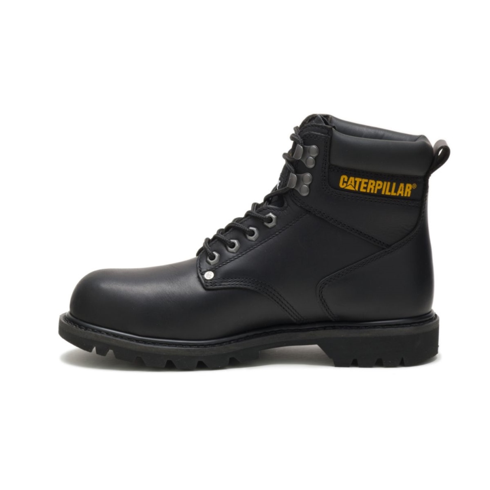 Chaussures De Chat Bottes De Travail à Bout En Acier Pour Hommes Deuxième Quart De Travail Noir