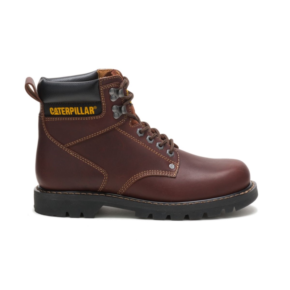 Chaussures De Chat Bronzage Botte De Travail De Deuxième Quart Pour Hommes