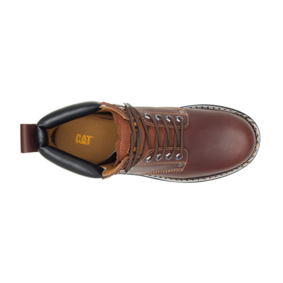 Chaussures De Chat Bronzage Botte De Travail De Deuxième Quart Pour Hommes