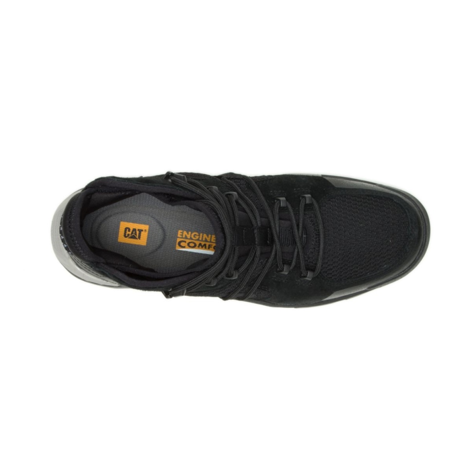 Chaussures De Chat Chaussures Crail Mi Noires Pour Hommes