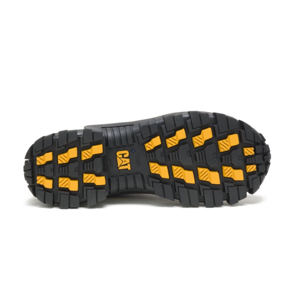 Chaussures De Chat Chaussures De Travail à Bout En Acier Envahisseur Pour Hommes Noir-pleine Lune