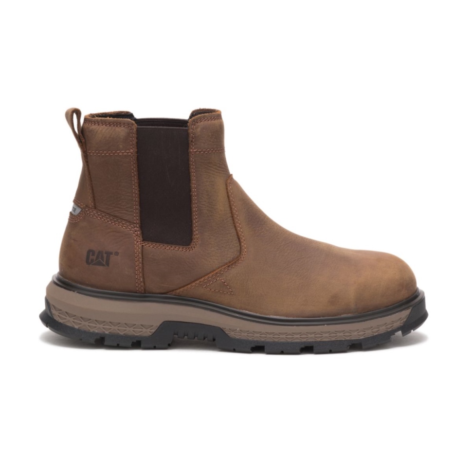 Chaussures De Chat Chaussures Pour Hommes Exposition Chelsea Alliage Orteil Botte De Travail Pyramide
