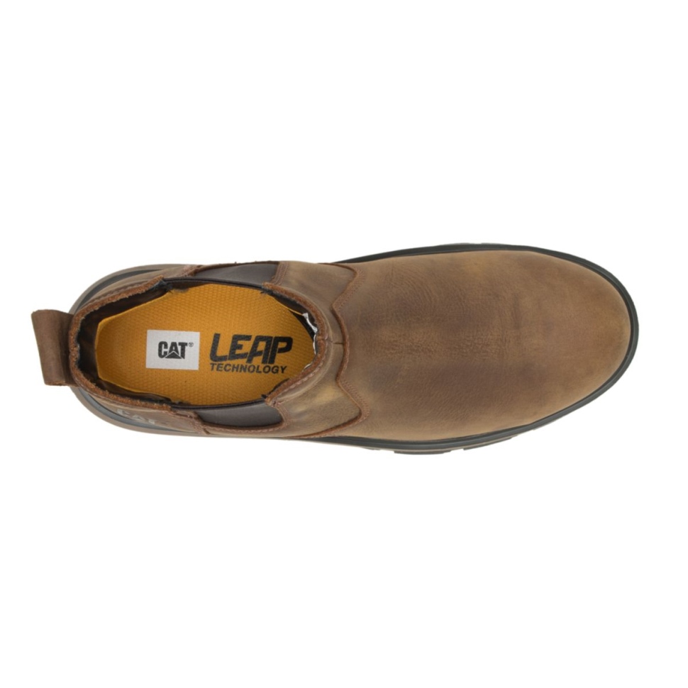 Chaussures De Chat Chaussures Pour Hommes Exposition Chelsea Alliage Orteil Botte De Travail Pyramide