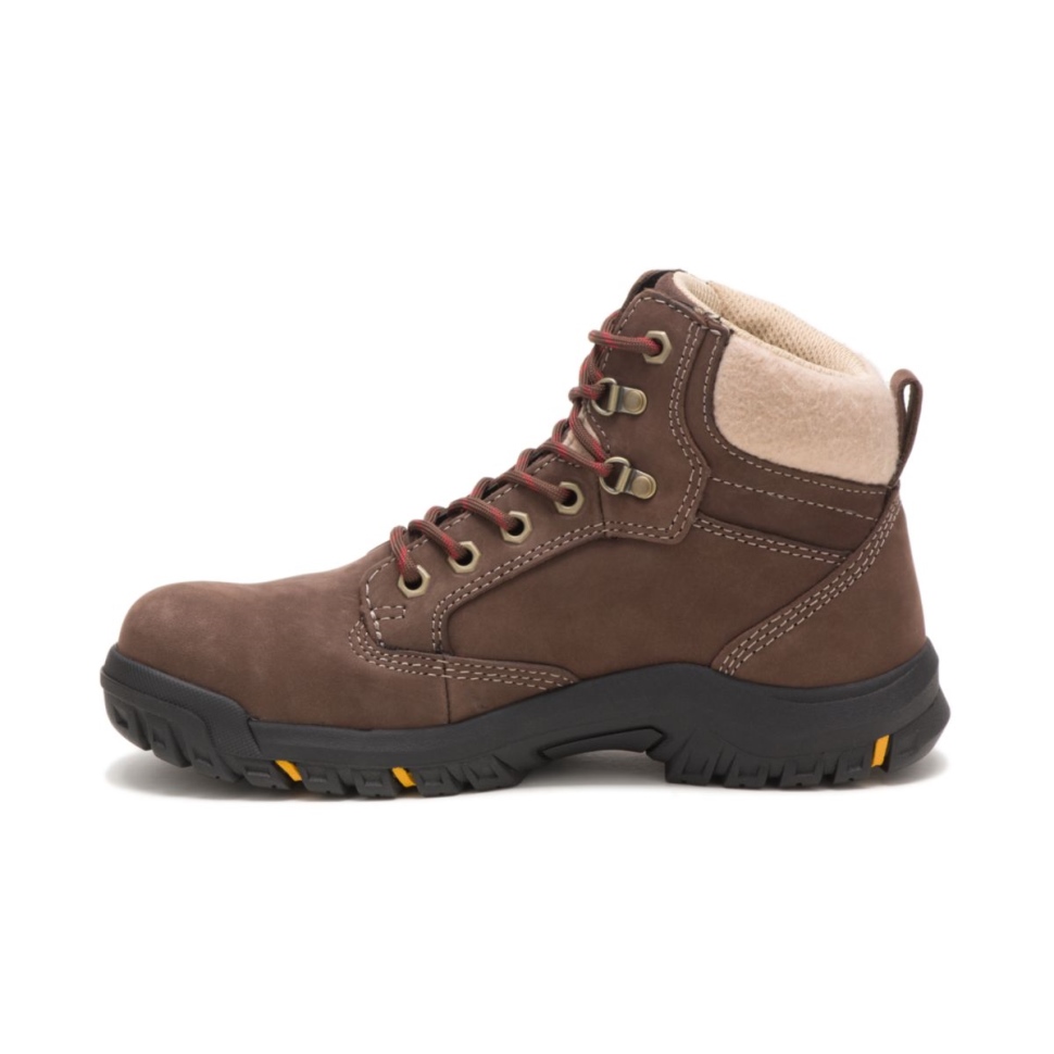 Chaussures De Chat Chocolat Tess Botte De Travail à Embout D\acier Pour Femmes