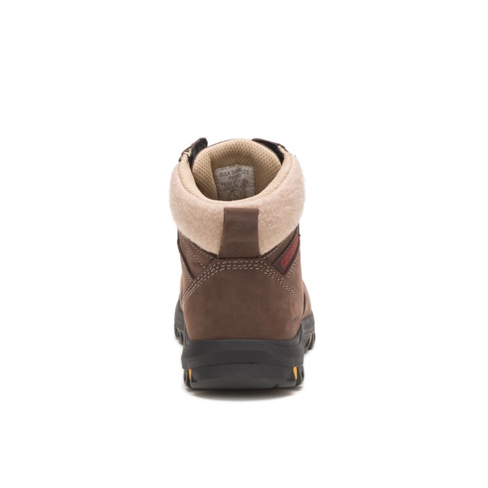 Chaussures De Chat Chocolat Tess Botte De Travail à Embout D\acier Pour Femmes