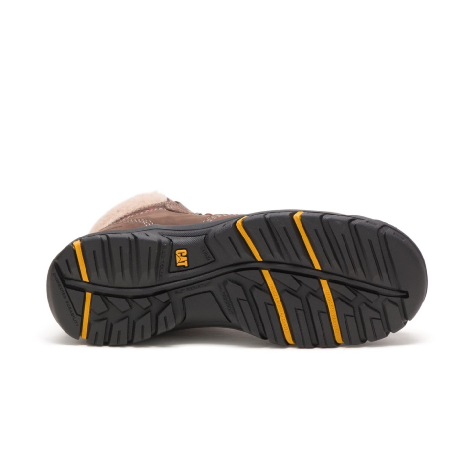 Chaussures De Chat Chocolat Tess Botte De Travail à Embout D\acier Pour Femmes
