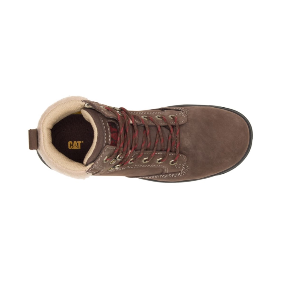 Chaussures De Chat Chocolat Tess Botte De Travail à Embout D\acier Pour Femmes