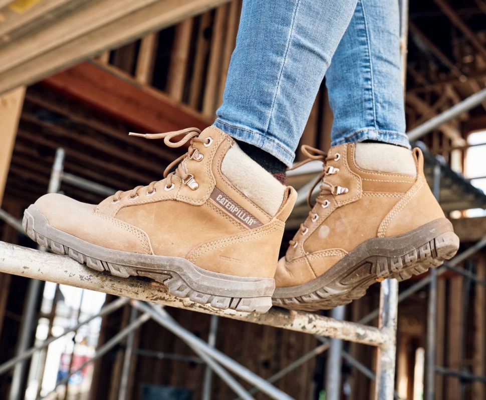 Chaussures De Chat Chocolat Tess Botte De Travail à Embout D\acier Pour Femmes
