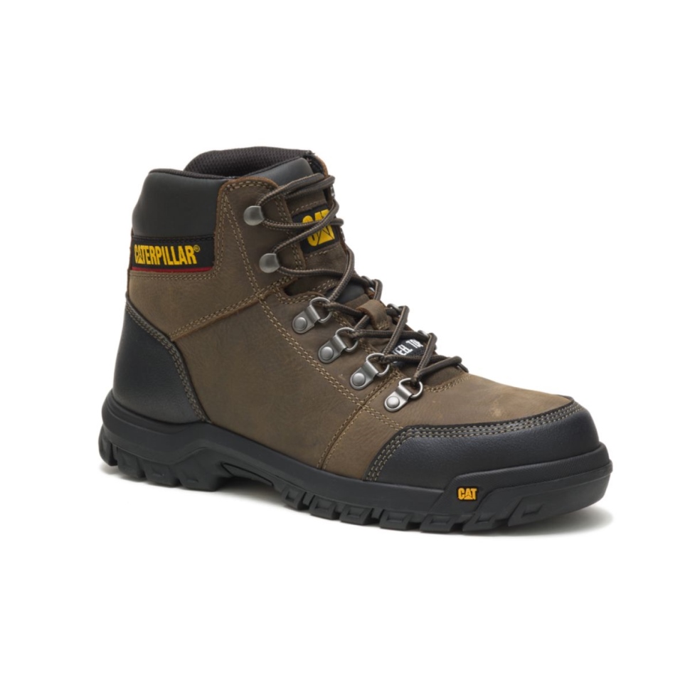 Chaussures De Chat Contour Des Hommes Botte De Travail à Embout D\acier Gris Mouette Foncé