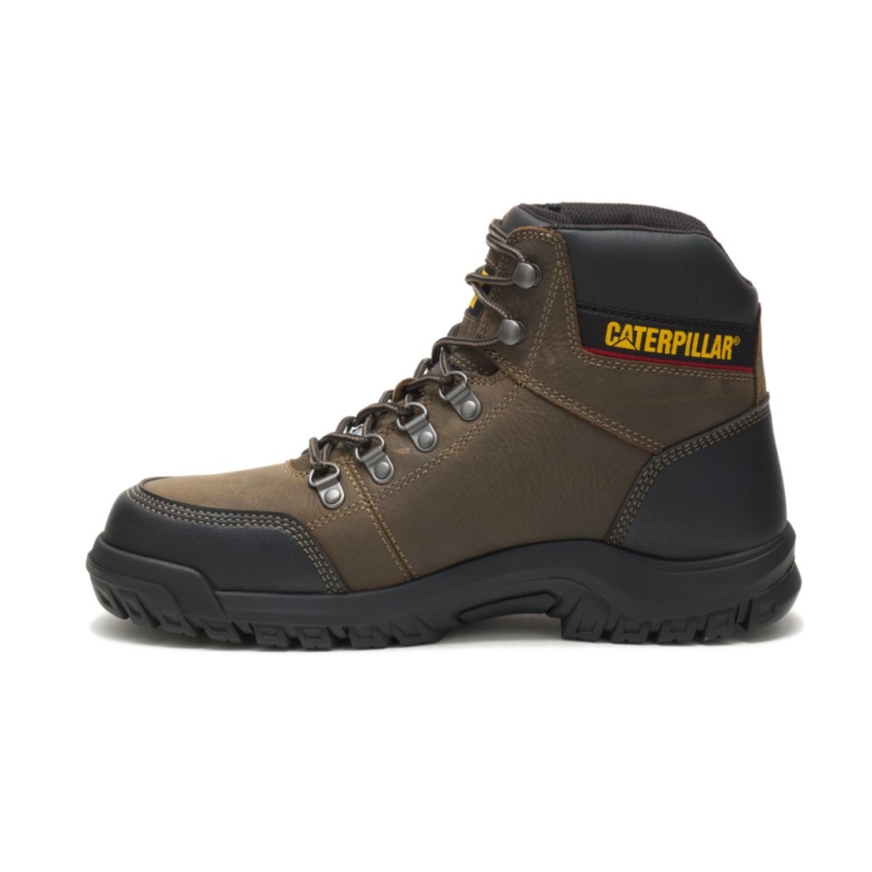 Chaussures De Chat Contour Des Hommes Botte De Travail à Embout D\acier Gris Mouette Foncé