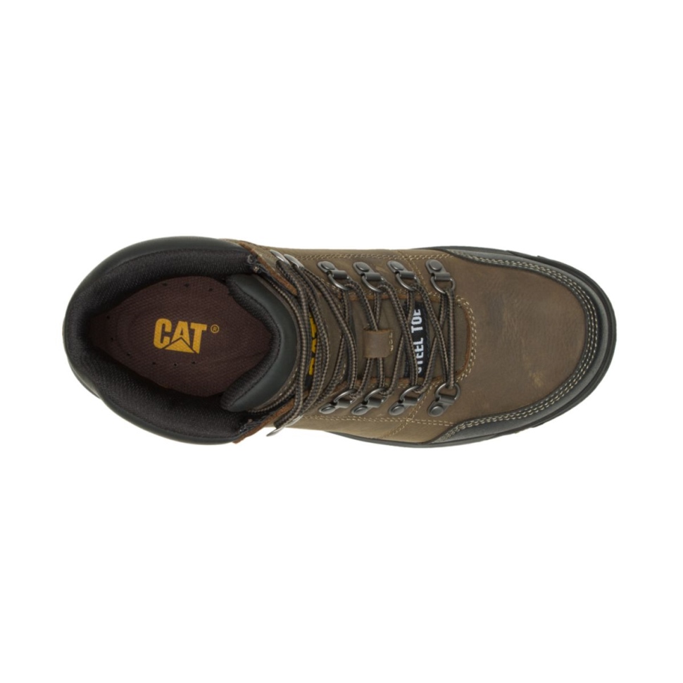 Chaussures De Chat Contour Des Hommes Botte De Travail à Embout D\acier Gris Mouette Foncé