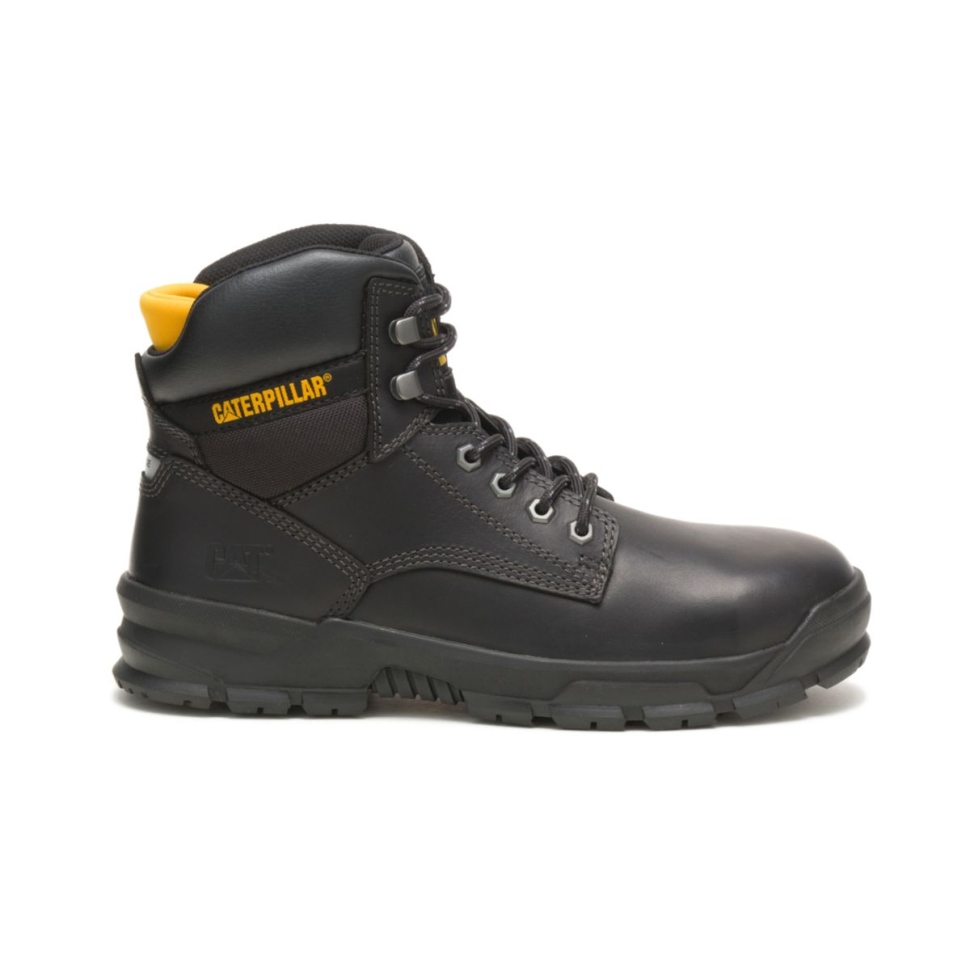 Chaussures De Chat De Botte De Travail En Alliage De Mobilisation Pour Hommes Noirs
