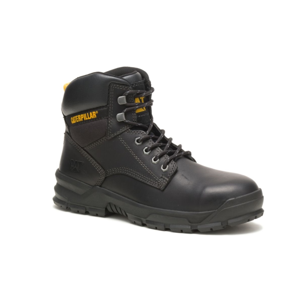 Chaussures De Chat De Botte De Travail En Alliage De Mobilisation Pour Hommes Noirs