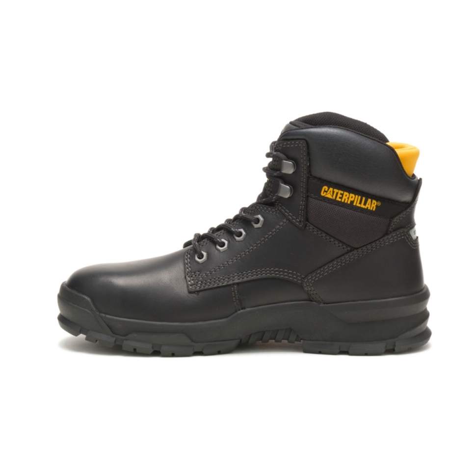 Chaussures De Chat De Botte De Travail En Alliage De Mobilisation Pour Hommes Noirs
