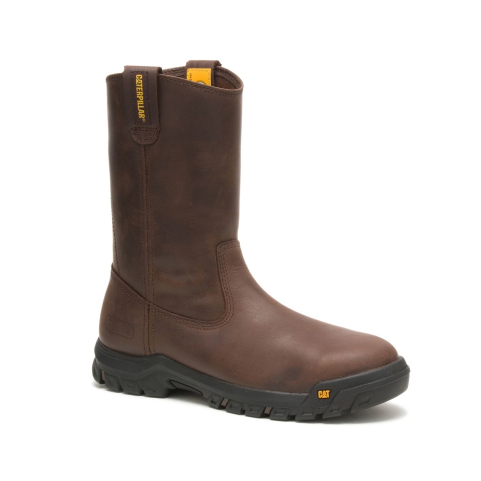 Chaussures De Chat D\été Marron Bottes De Travail à Embout D\acier Pour Hommes