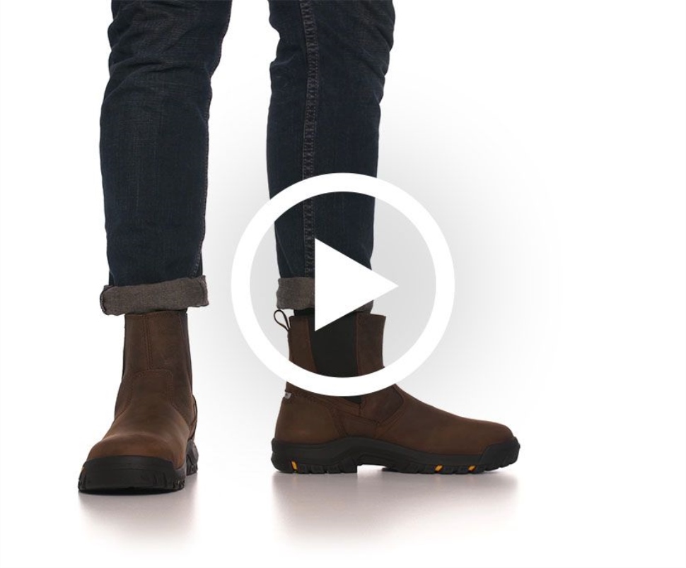 Chaussures De Chat Empattement Pour Hommes Embout D\acier Botte De Travail Terre Battue