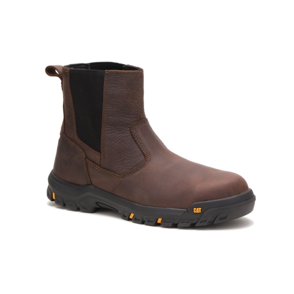 Chaussures De Chat Empattement Pour Hommes Embout D\acier Botte De Travail Terre Battue