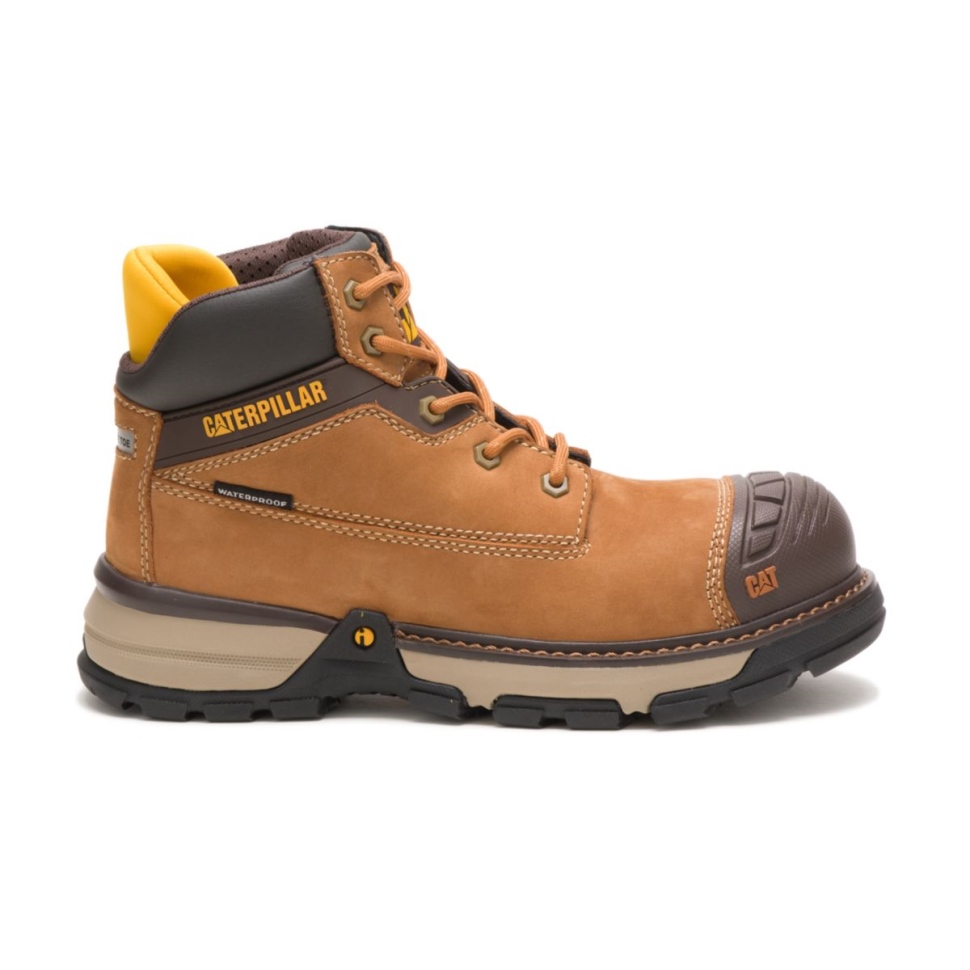 Chaussures De Chat Excavatrice Pour Femmes Bout En Composite De Carbone Botte De Travail Brun Soudan