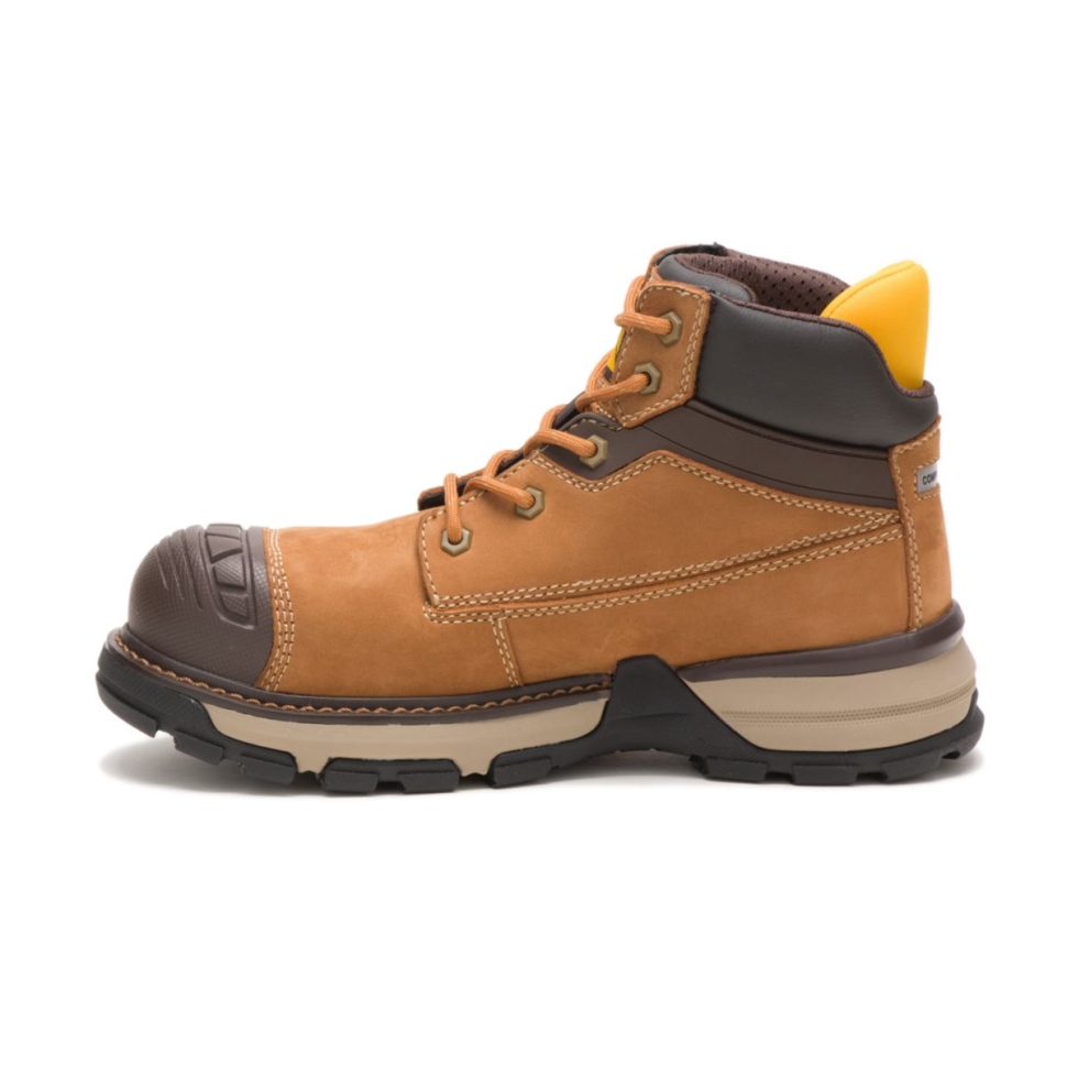 Chaussures De Chat Excavatrice Pour Femmes Bout En Composite De Carbone Botte De Travail Brun Soudan