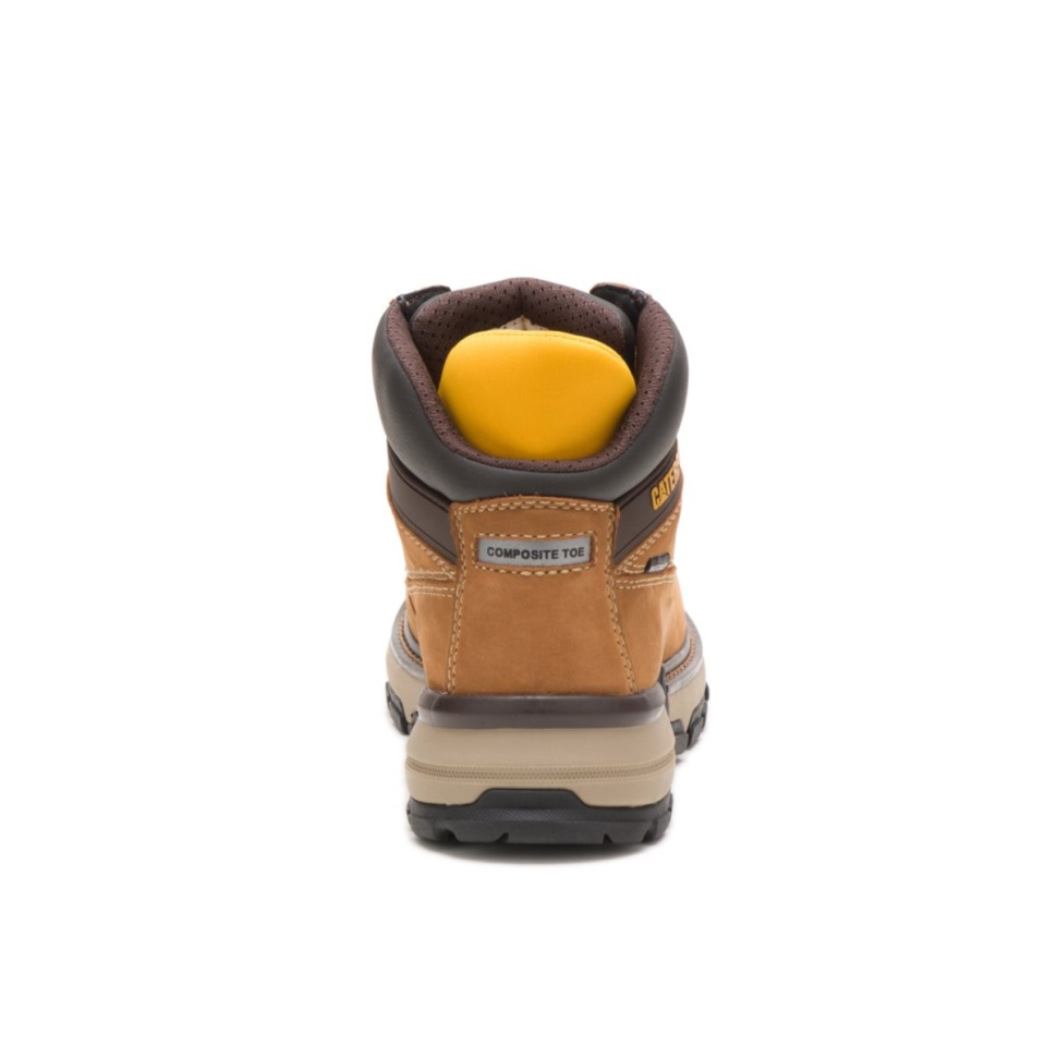 Chaussures De Chat Excavatrice Pour Femmes Bout En Composite De Carbone Botte De Travail Brun Soudan