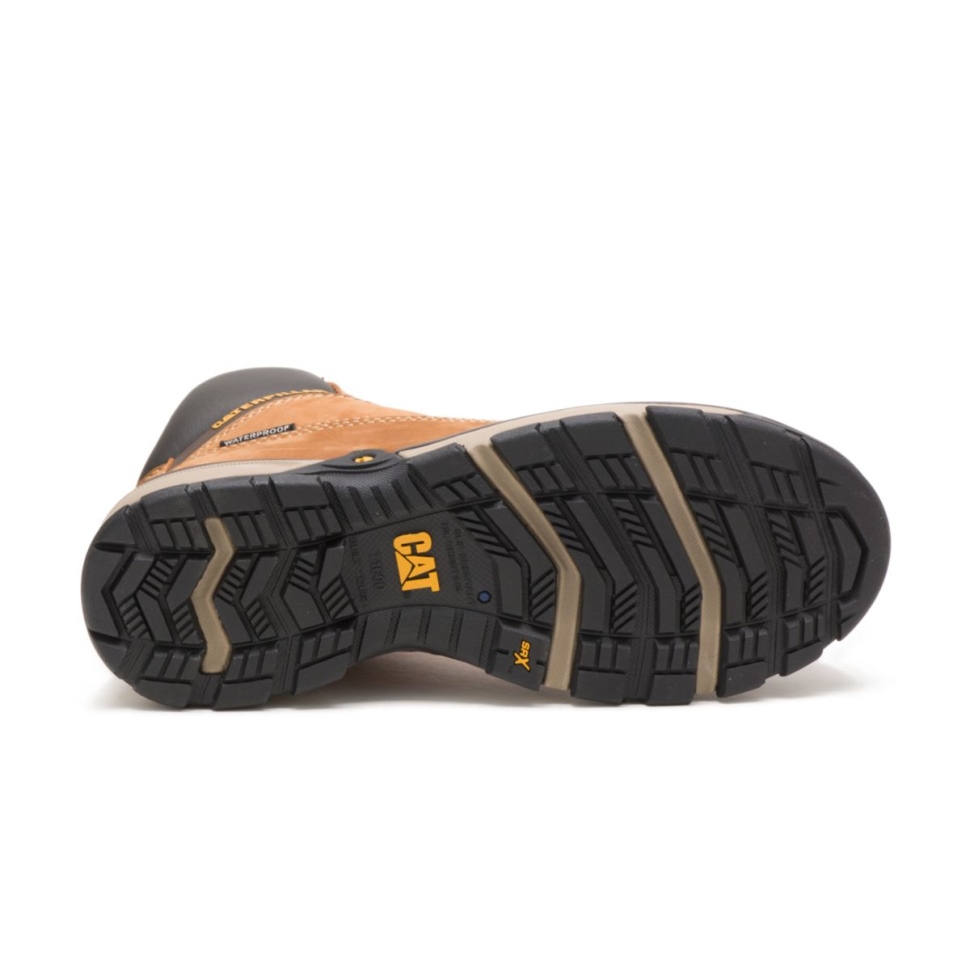 Chaussures De Chat Excavatrice Pour Femmes Bout En Composite De Carbone Botte De Travail Brun Soudan