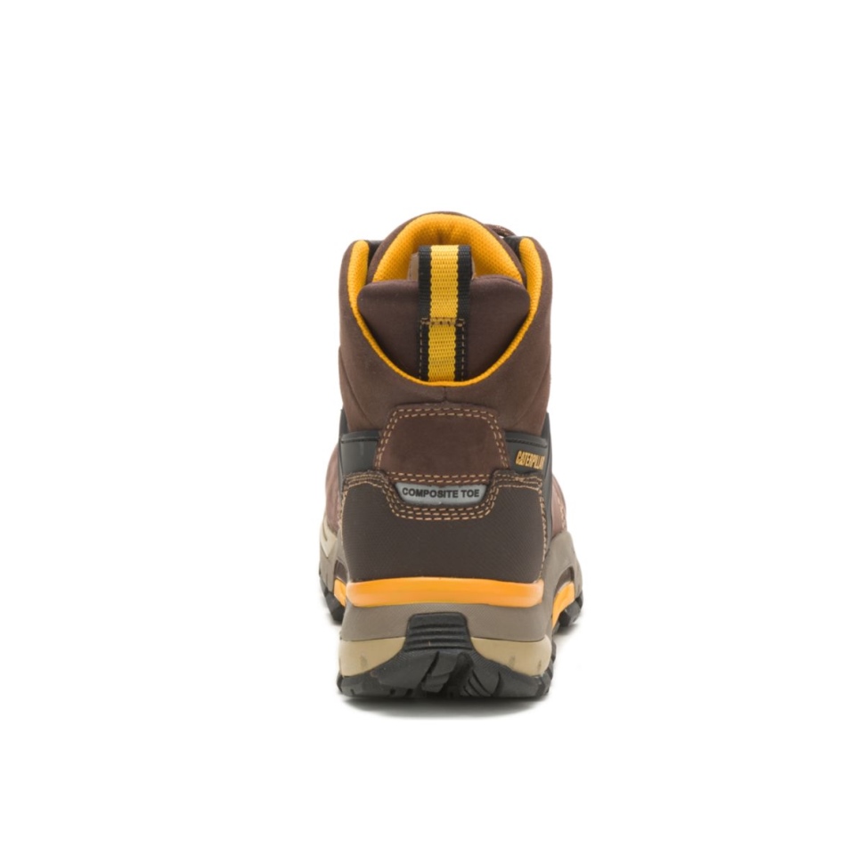 Chaussures De Chat Grain De Café Pour Hommes Bord De Chat Botte De Travail Nano Orteil Imperméable